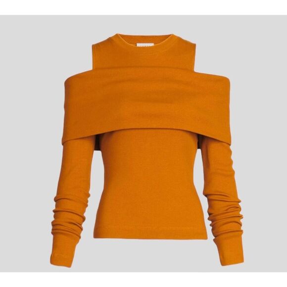 Tanya Taylor Sanna Cold Shoulder Top Size M - Picture 1 of 11